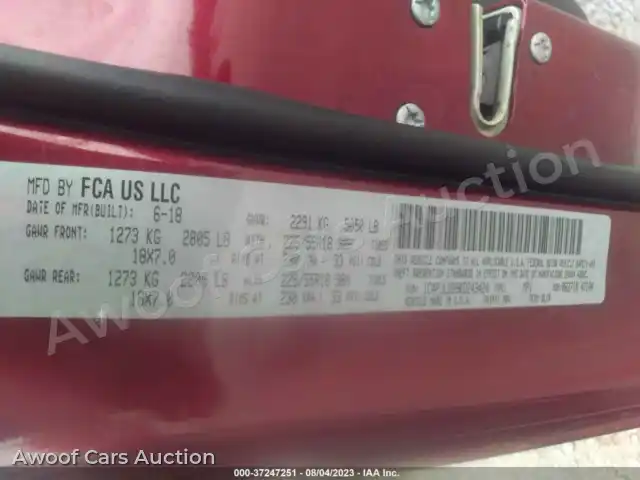 2019 Jeep Cherokee 1C4PJLDB9KD243424 — Iaai auction photo 9