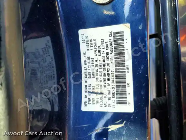 2013 Honda Accord 1HGCR2F50DA235601 — Copart auction photo 12