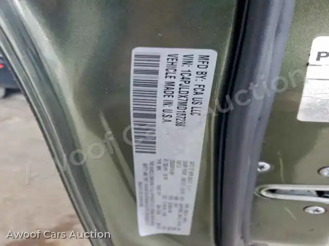 2021 Jeep Grand Cherokee 1C4PJLDX7MD187238 — hoton gwanjo Copart na 12