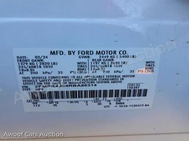 2024 Ford Edge 2FMPK4J94RBA88314 — Copart auction photo 13