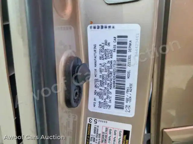 2008 Toyota Corolla 1NXBR32E48Z017313 — hoton gwanjo Copart na 13