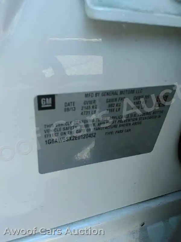 2014 Cadillac CTS Sedan 1G6AW5SX2E0120452 — Manheim auction photo 6