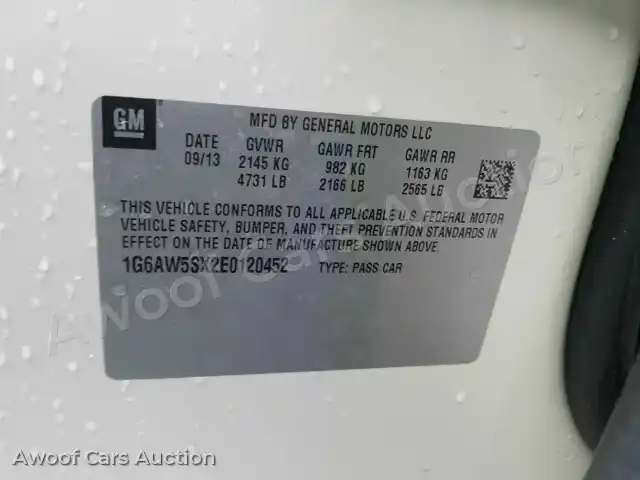 2014 Cadillac CTS Sedan 1G6AW5SX2E0120452 — Manheim auction photo 6