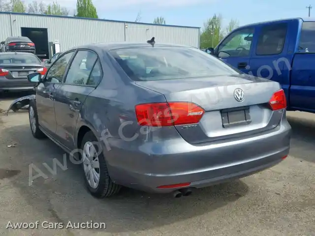 2014 Volkswagen Jetta 3VWD17AJ3EM362680 — Copart auction photo 3