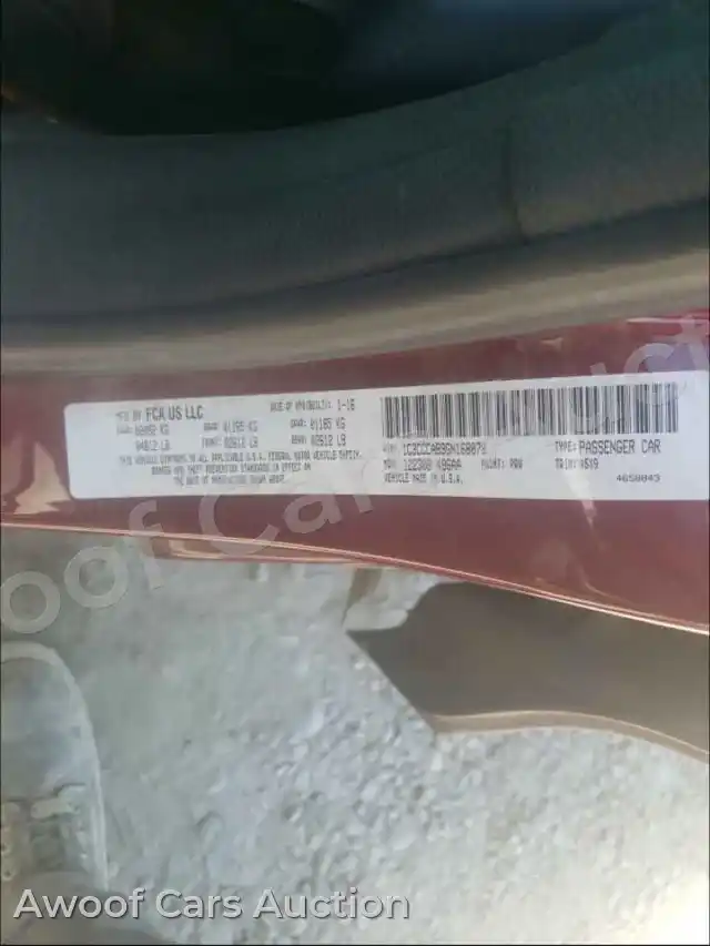 2016 Chrysler 200 1C3CCCAB9GN168078 — Copart auction photo 10