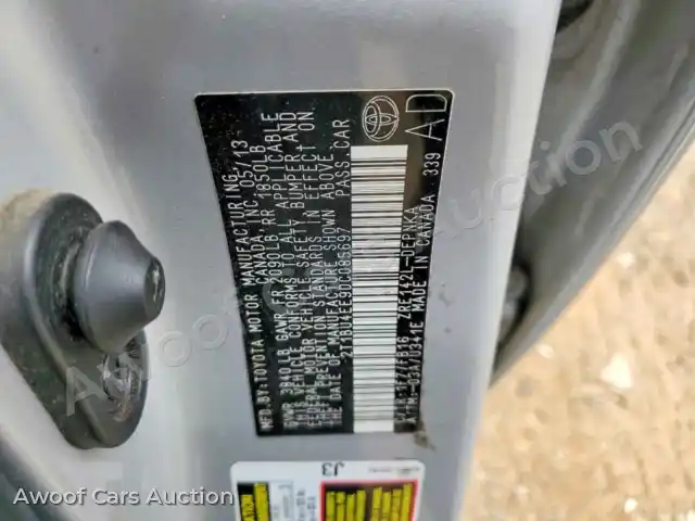 2013 Toyota Corolla 2T1BU4EE9DC085697 — Copart auction photo 12