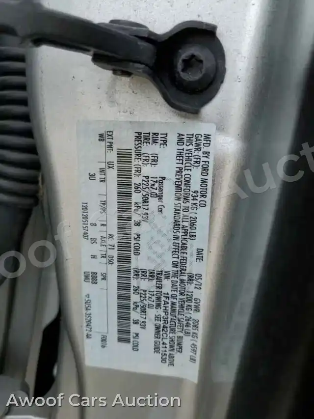 2012 Ford Focus 1FAHP3R42CL411530 — Copart auction photo 12