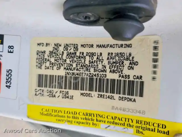 2010 Toyota Corolla 1NXBU4EE7AZ245103 — Copart auction photo 12