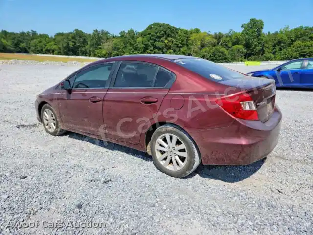 2012 Honda Civic 19XFB2F81CE103193 — Copart auction photo 2