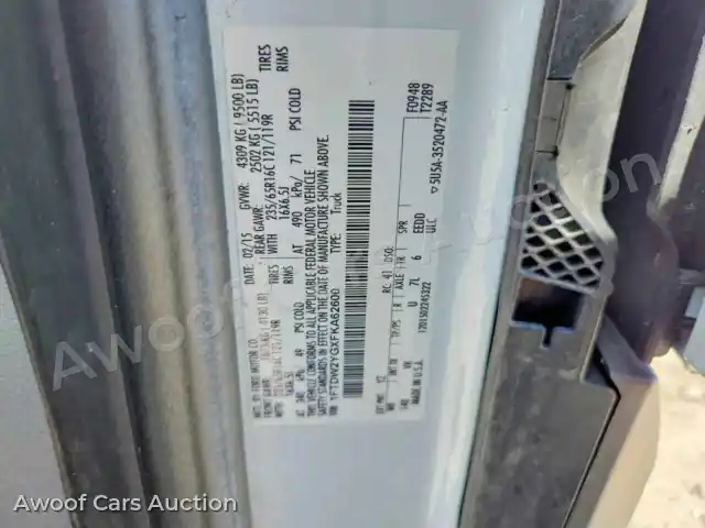 2015 Ford Transit 1FTDW2YGXFKA62600 — Copart auction photo 13