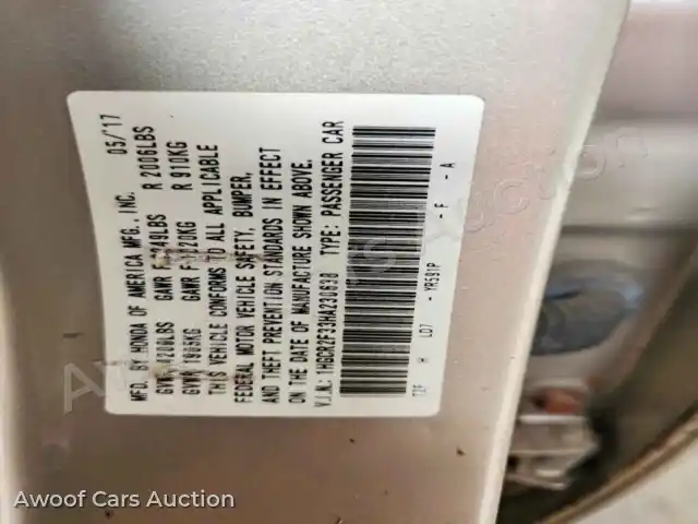 2017 Honda Accord 1HGCR2F33HA230638 — Copart auction photo 13