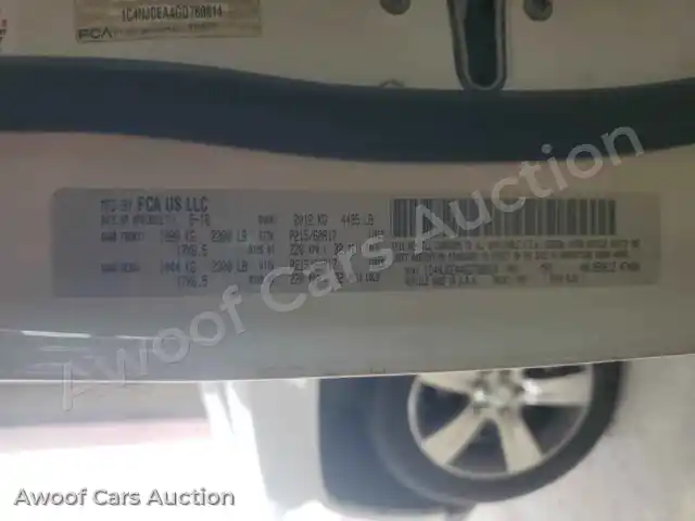 2016 Jeep Compass 1C4NJCEA4GD760814 — hoton gwanjo Copart na 14