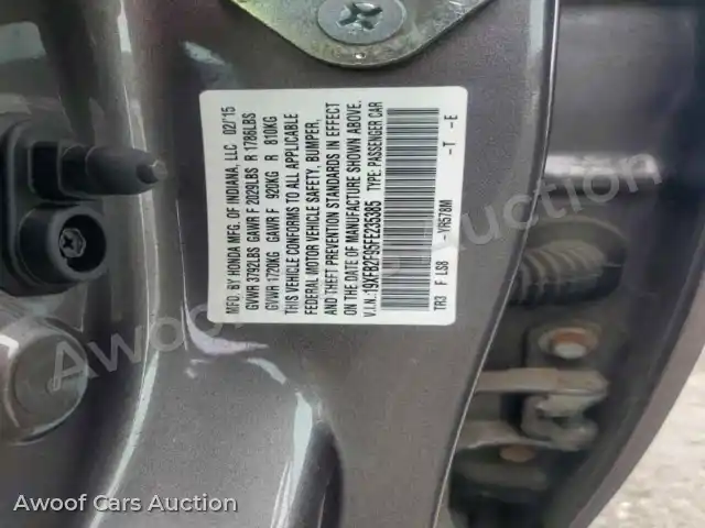 2015 Honda Civic 19XFB2F95FE235385 — Copart auction photo 13
