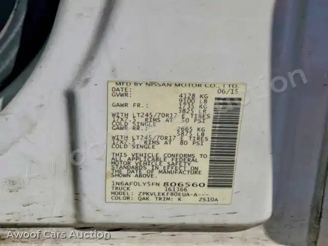 2015 Nissan NV 1N6AF0LY5FN806560 — Copart auction photo 13
