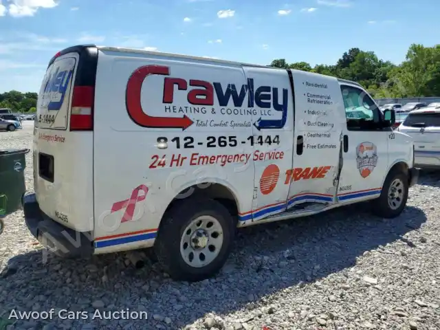 2014 Chevrolet Express 1GCSGAFX1E1106117 — photo 3 de la vente Copart