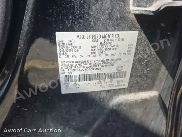 2013 Ford Edge 2FMDK4JC8DBC22992 — Manheim auction photo 21