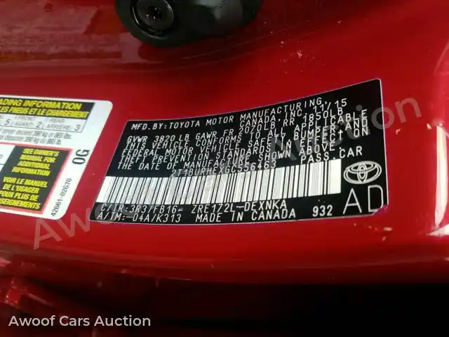 2016 Toyota Corolla 2T1BURHEXGC556463 — Manheim auction photo 6