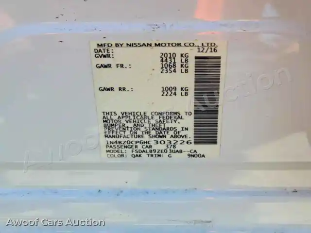 2017 Nissan Leaf 1N4BZ0CP6HC303226 — Copart auction photo 12