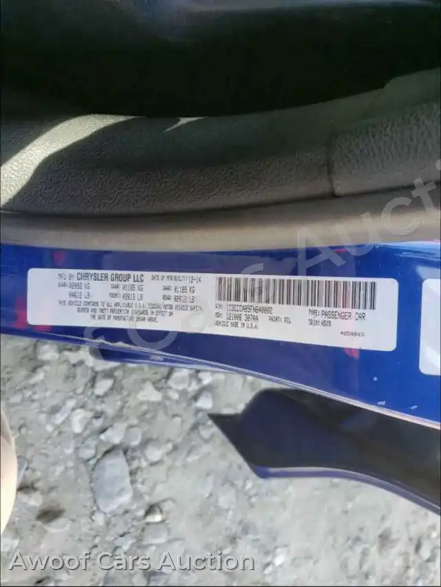 2015 Chrysler 200 1C3CCCAB5FN640002 — photo 10 de la vente Copart