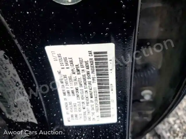 2017 Honda Accord 1HGCR3F08HA022511 — photo 12 de la vente Copart