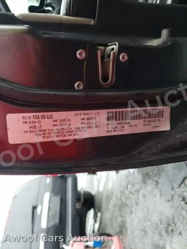 2015 Dodge Dart 1C3CDFBB5FD345856 — Copart auction photo 10
