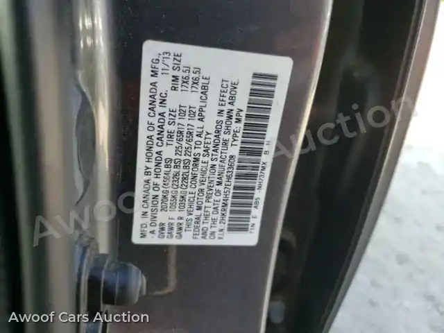2014 Honda CRV 2HKRM4H57EH633608 — Copart auction photo 13