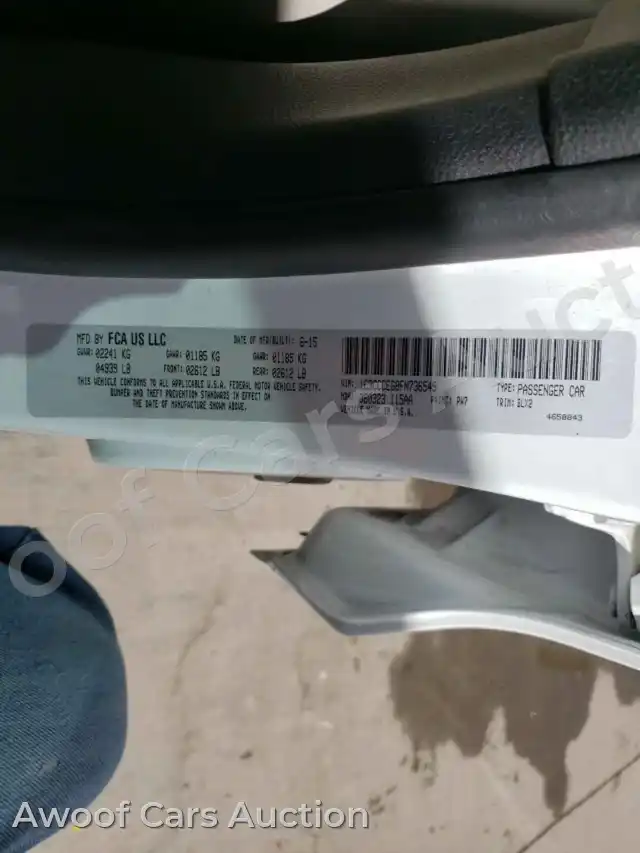 2015 Chrysler 200 1C3CCCEG8FN736549 — Copart auction photo 10