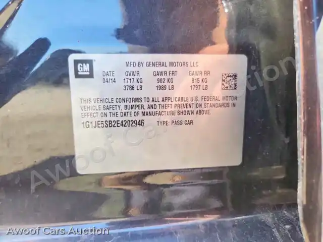 2014 Chevrolet Sonic 1G1JE5SB2E4202946 — Copart auction photo 12