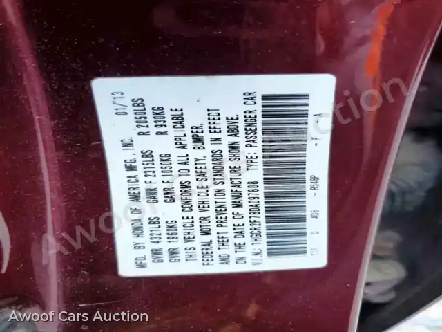 2013 Honda Accord 1HGCR2F78DA097808 — Copart auction photo 12
