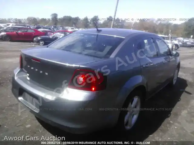 2013 Dodge Avenger 1C3CDZABXDN535971 — Iaai auction photo 4