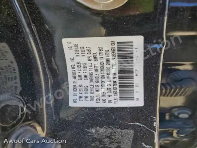 2017 Honda Accord 1HGCR2F76HA176366 — Copart auction photo 12
