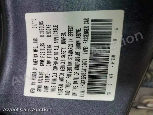 2013 Honda Accord 1HGCR2F89DA106671 — Copart auction photo 13