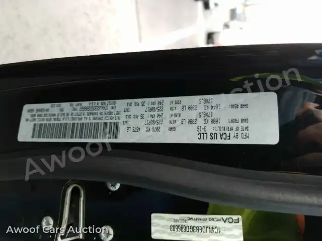 2016 Jeep Compass 1C4NJDEB3GD696683 — hoton gwanjo Manheim na 6