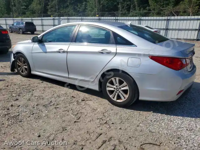 2014 Hyundai Sonata 5NPEB4AC0EH916204 — Copart auction photo 2