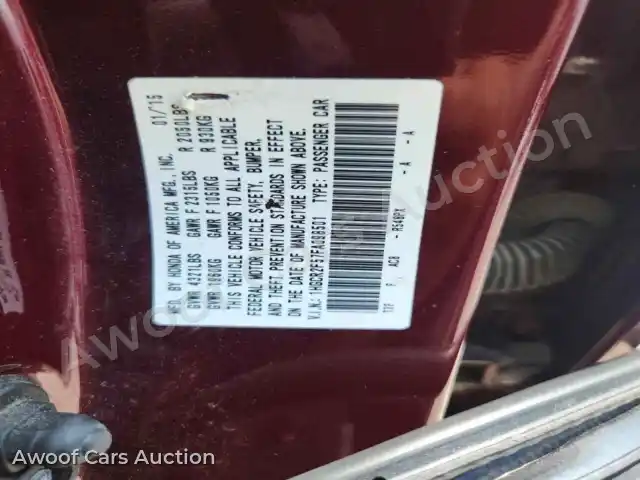 2015 Honda Accord 1HGCR2F57FA098501 — Copart auction photo 13