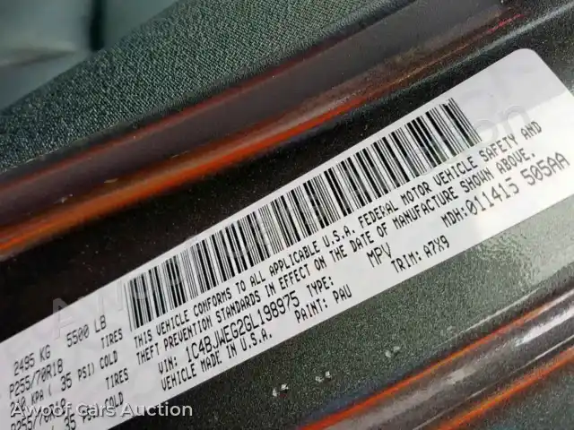 2016 Jeep Wrangler Unlimited 1C4BJWEG2GL198975 — Copart auction photo 10