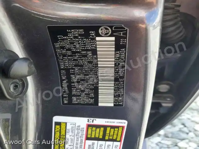 2013 Toyota Corolla 2T1BU4EE5DC119814 — Copart auction photo 12