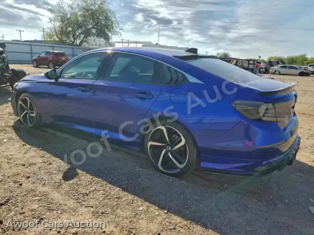 2021 Honda Accord 1HGCV1F38MA109250 — photo 2 de la vente Copart