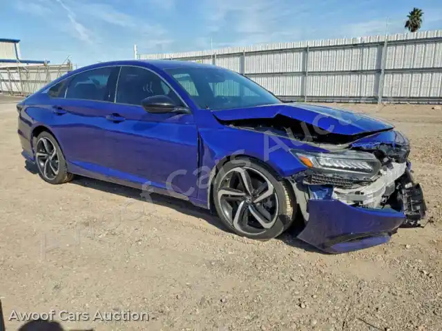2021 Honda Accord 1HGCV1F38MA109250 — photo 4 de la vente Copart