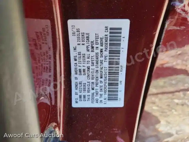 2014 Honda Accord 1HGCR2F87EA034127 — Copart auction photo 12