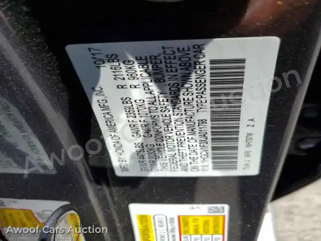 2018 Honda Accord 1HGCV1F3XJA011798 — photo 13 de la vente Copart