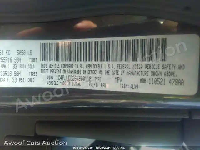 2016 Jeep Cherokee 1C4PJLDB2GW200118 — Iaai auction photo 9