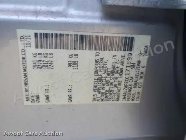 2012 Nissan Altima 1N4AL2AP2CC171599 — Copart auction photo 12