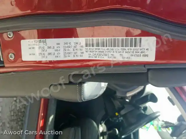 2015 Jeep Cherokee L 1C4PJMCB2FW726013 — Copart auction photo 10