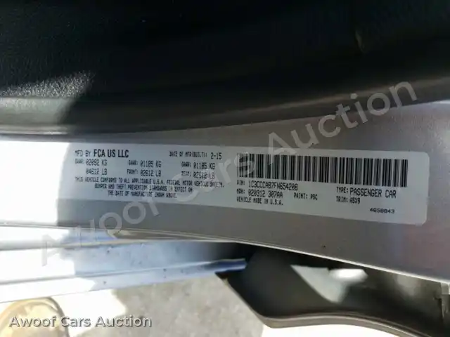 2015 Chrysler 200 1C3CCCAB7FN654208 — Copart auction photo 10