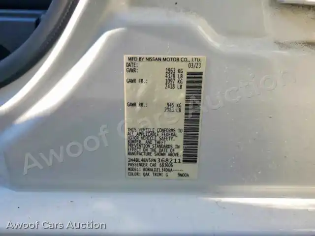 2023 Nissan Altima 1N4BL4BV5PN368211 — Copart auction photo 12