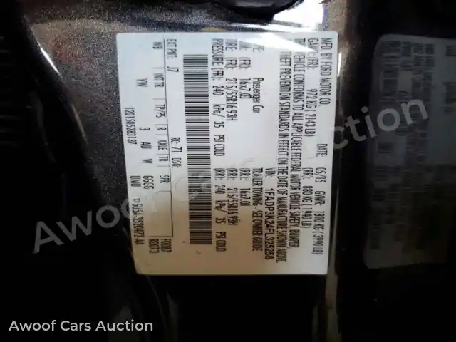 2015 Ford Focus 1FADP3K24FL325258 — photo 12 de la vente Copart