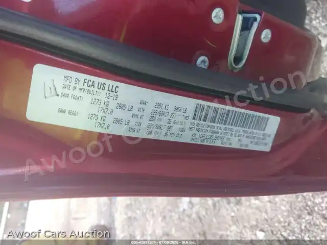 2020 Jeep Cherokee 1C4PJLCB5LD581065 — photo 9 de la vente Iaai