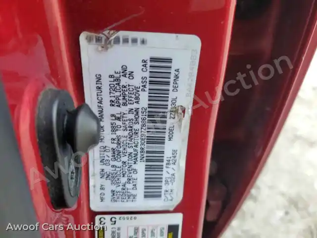 2007 Toyota Corolla 1NXBR30E97Z886152 — Copart auction photo 12
