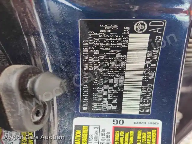 2018 Toyota Corolla 2T1BURHE0JC099055 — Copart auction photo 12
